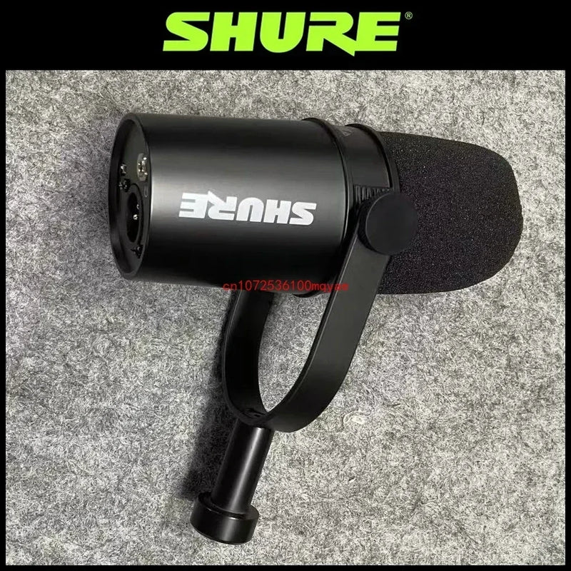 Shure MV7 Microfone Dinâmico Híbrido, USB, XLR, Exterior, Ao Vivo, Resposta de Frequência Selecionável, Placa de Som Integrada, Original