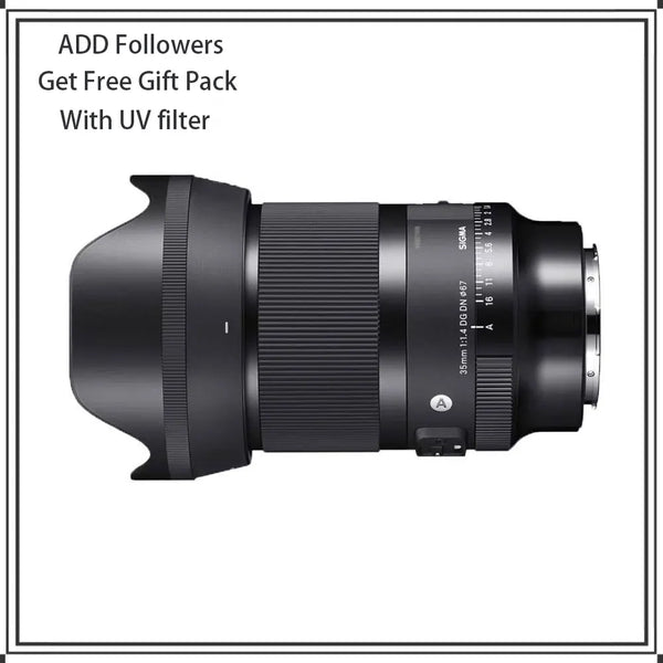 Sigma 35mm f1.4 dg dn arte lente quadro completo micro único 35mm f1.4 lente para sony e montagem ou l montagem