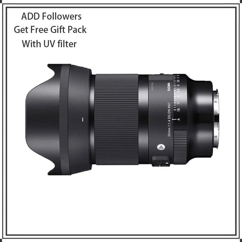 Sigma 35mm f1.4 dg dn arte lente quadro completo micro único 35mm f1.4 lente para sony e montagem ou l montagem