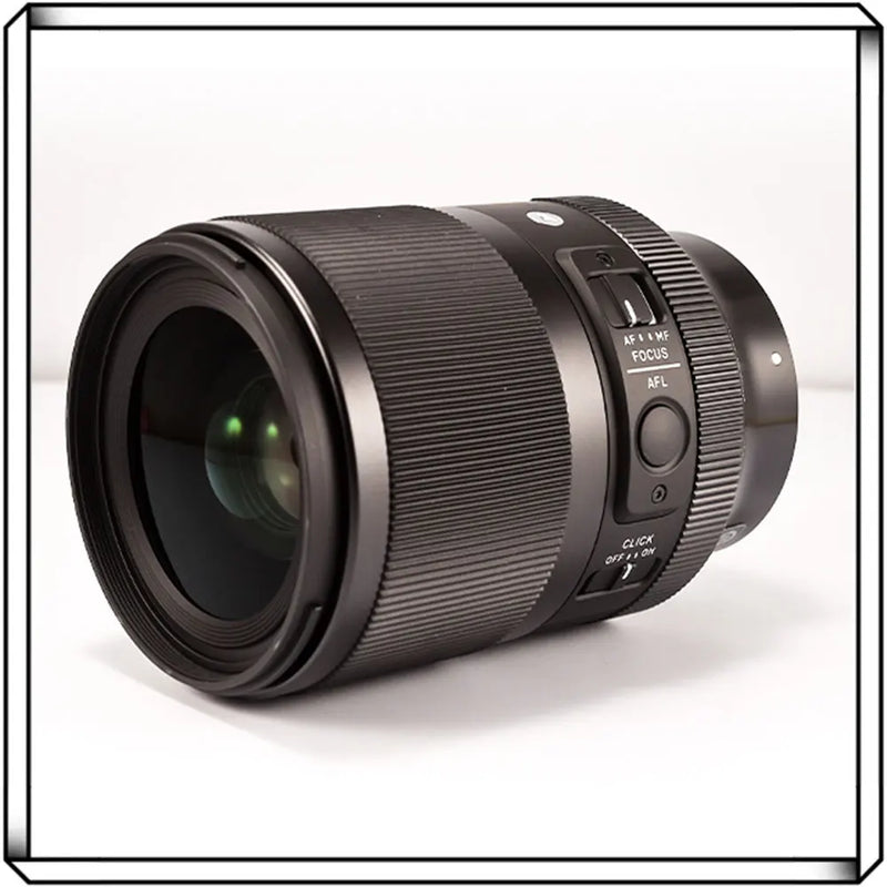 Sigma 35mm f1.4 dg dn arte lente quadro completo micro único 35mm f1.4 lente para sony e montagem ou l montagem