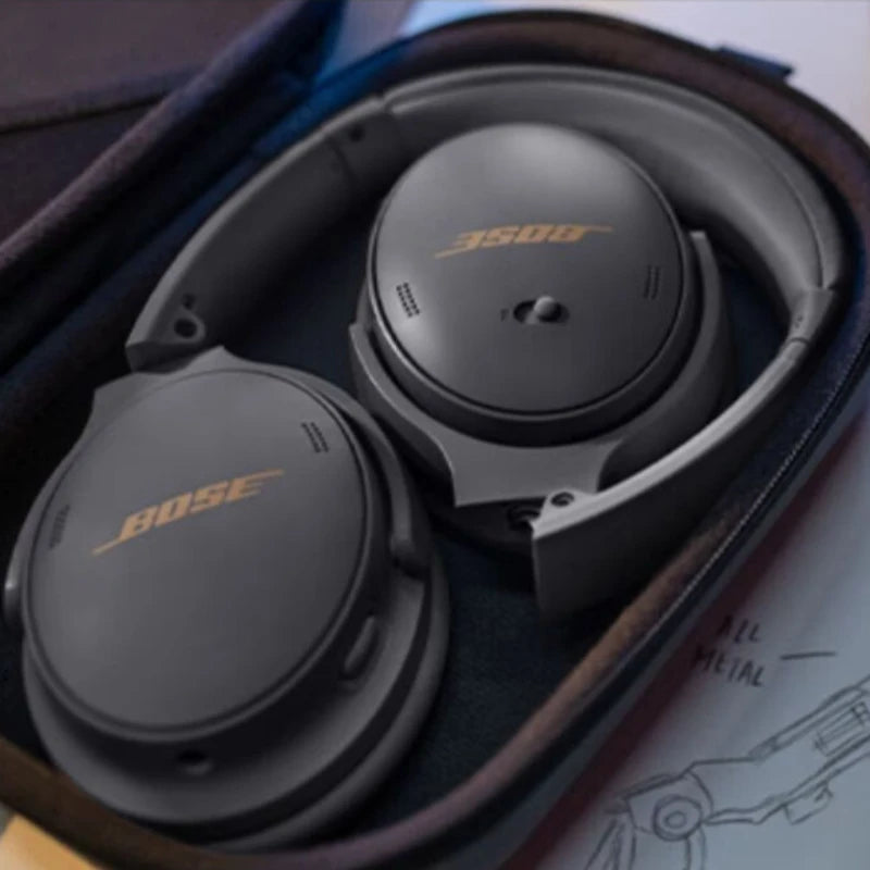 Silencioso conforto 45 ruído sem fio cancelando auriculares Bluetooth, esportes ativos Headset, original