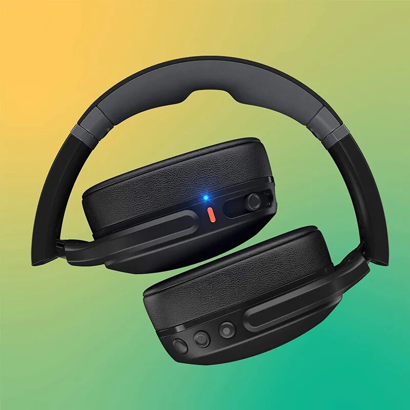 Skullcandy-Auscultadores Sem Fio Bluetooth com Microfone, Crusher Evo, Extra Bass Tech, Sports Headset, iPhone, Android, Bateria de 40 Horas