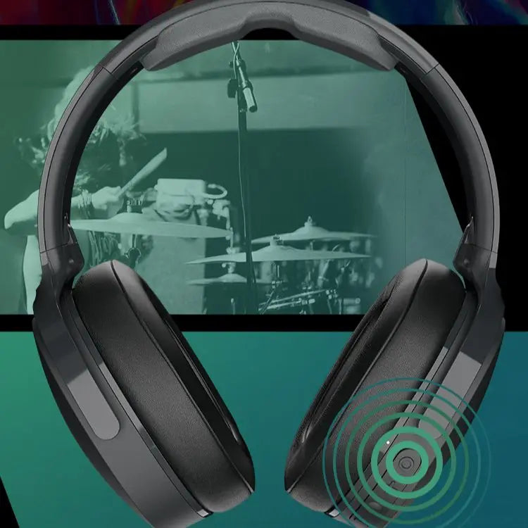 Skullcandy-Auscultadores Sem Fio, Redução de Ruído, Over-Ear Bluetooth Earbuds para Esportes, Gaming Headset, Hesh ANC, Original, S6HW-N740