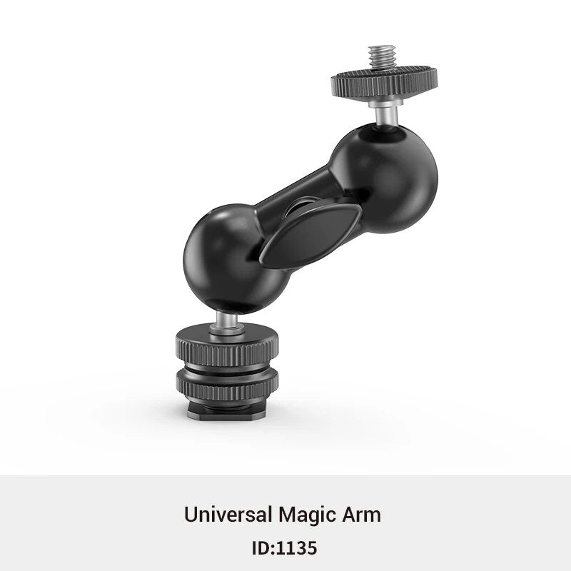 Smallrig câmera 5.5 polegadas braço articulando evf montagem microfone universal 1/4 "a 1/4" de alumínio braço mágico câmera 2065