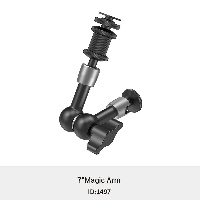 Smallrig câmera 5.5 polegadas braço articulando evf montagem microfone universal 1/4 "a 1/4" de alumínio braço mágico câmera 2065