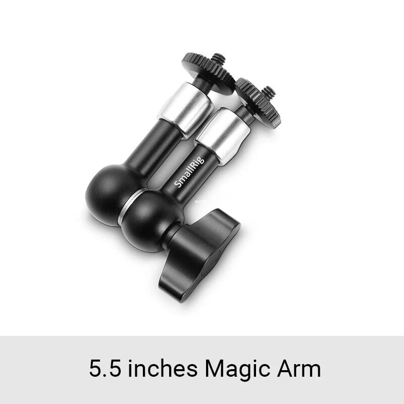 Smallrig câmera 5.5 polegadas braço articulando evf montagem microfone universal 1/4 "a 1/4" de alumínio braço mágico câmera 2065