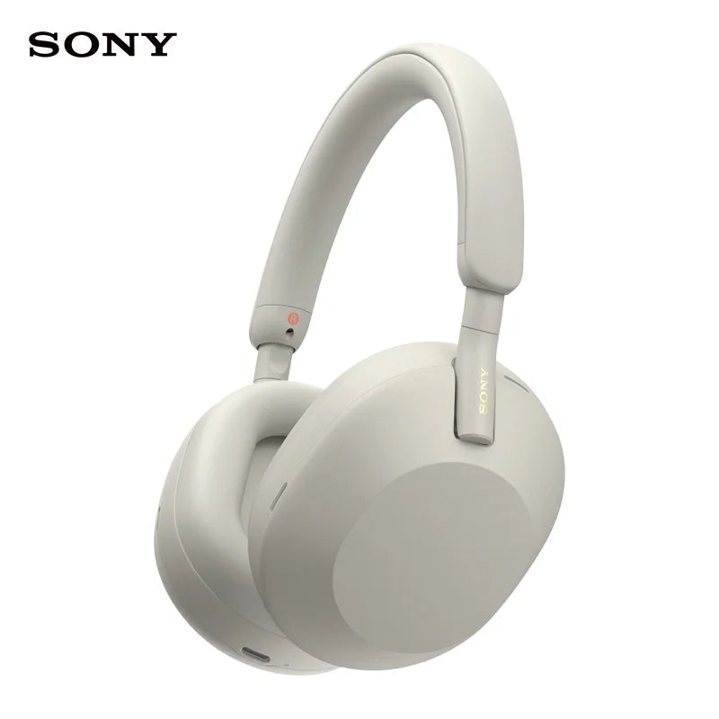 Sony-Auscultadores sem fios com cancelamento de ruído, auscultadores com microfone, chamada telefónica, Bluetooth, WH 1000XM5, WH-1000XM5