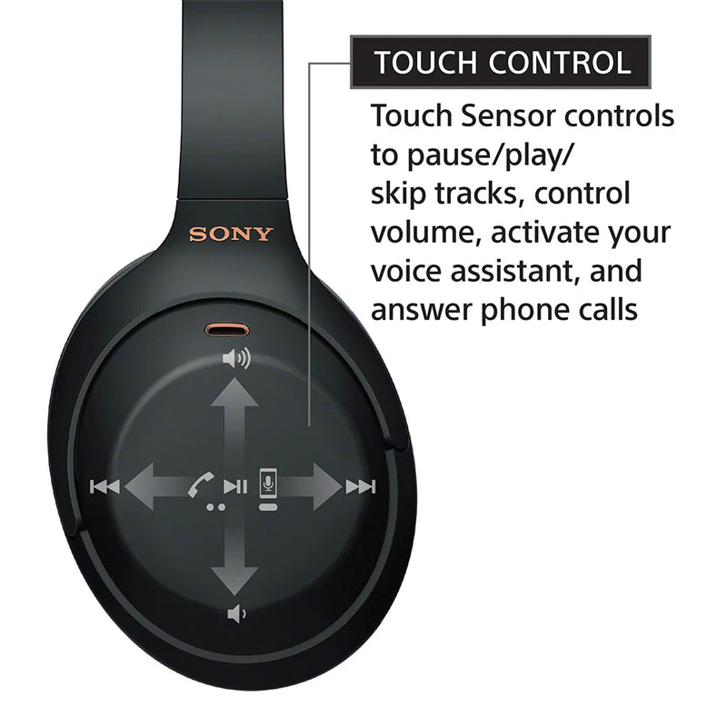 Sony-Wireless Noise Cancelamento Overhead Headphones, indústria levando, até 30 horas de vida útil da bateria, WH-1000XM4