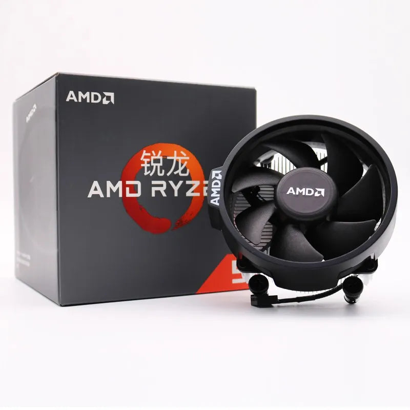 Soquete do processador de jogos AMD Ryzen 5 com ventilador, CPU R5 5600, Processador de jogo, AM4, 6 núcleos, 12 thread, 65W, DDR4, Versão para desktop