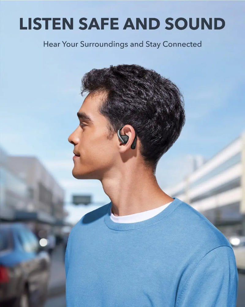 Soundcore by Anker AeroFit Open-Ear Bluetooth Fones De Ouvido Sem Fio Bluetooth Fones De Ouvido Sem Fio 42H Playtime Fones De Ouvido fone de ouvido sem fio bluetooth fone sem fio