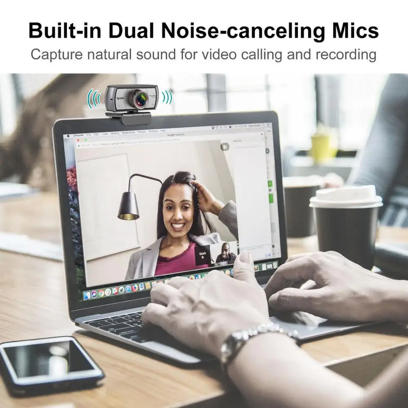 Spedal-C920Pro Webcam de ângulo largo, ângulo de 120 °, 1080P, Full HD com microfone, USB, reunião de videoconferência, laptop, Mac, PC