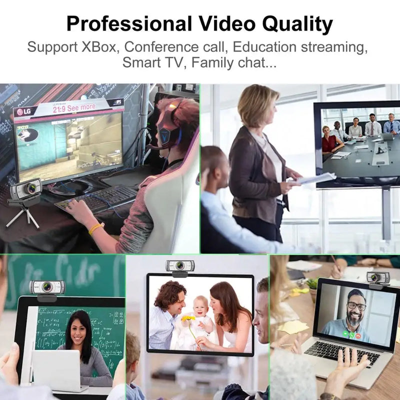 Spedal-C920Pro Webcam de ângulo largo, ângulo de 120 °, 1080P, Full HD com microfone, USB, reunião de videoconferência, laptop, Mac, PC