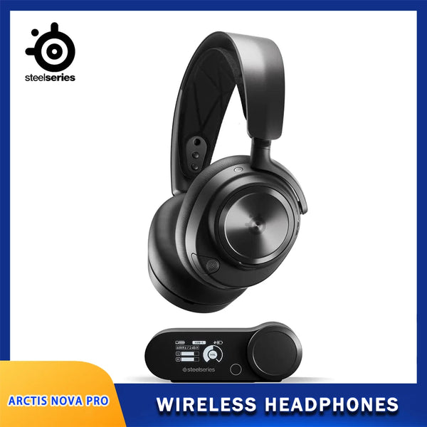 SteelSeries Arctis Nova Pro Wireless Xbox - Multi-System Gaming Headset-Motorista de Alta Fidelidade-Cancelamento de Ruído Ativo-Inf