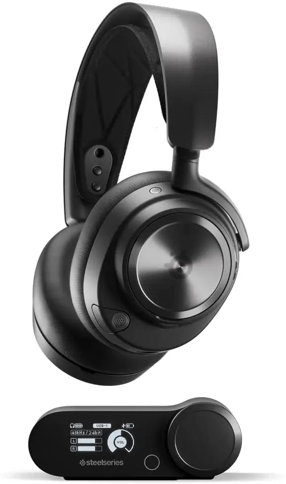 SteelSeries Arctis Nova Pro Wireless Xbox - Multi-System Gaming Headset-Motorista de Alta Fidelidade-Cancelamento de Ruído Ativo-Inf