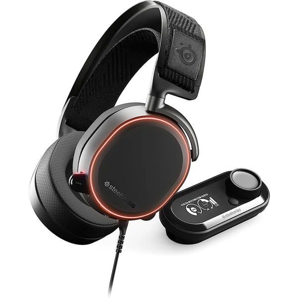 SteelSeries-Arctis Pro Plus Gaming Headset, GameDAC, Amp, Certificado, Alta Resolução, Dedicado ao Áudio, PS5, PS4, PC
