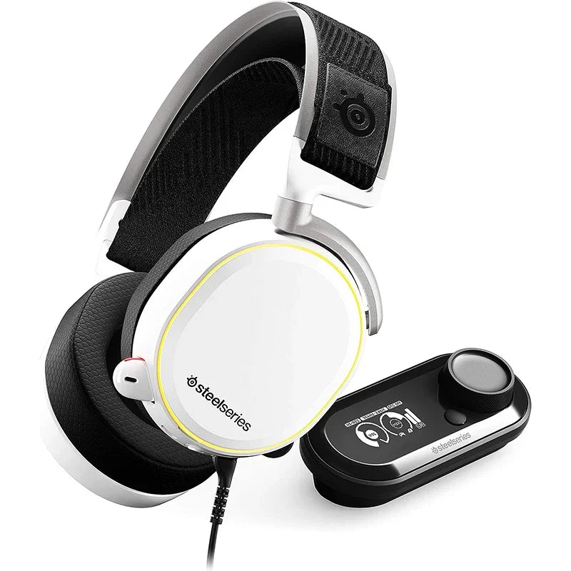 SteelSeries-Arctis Pro Plus Gaming Headset, GameDAC, Amp, Certificado, Alta Resolução, Dedicado ao Áudio, PS5, PS4, PC