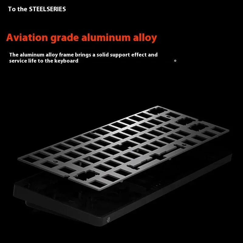 SteelSeries-Mini Wireless E-Sports Gaming Keyboard, Teclado Mecânico Ajustável, Teclados Ajustáveis, OLED, Eixo Magnético, Tri-mode, Apex Pro, 104 Chaves