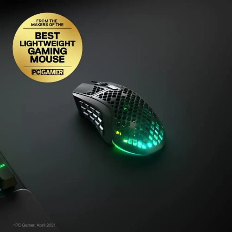 Steelseries aerox 9 ultra-leve sem fio gaming mouse 18000 cpi truemove ar sensor óptico 18 botões programáveis
