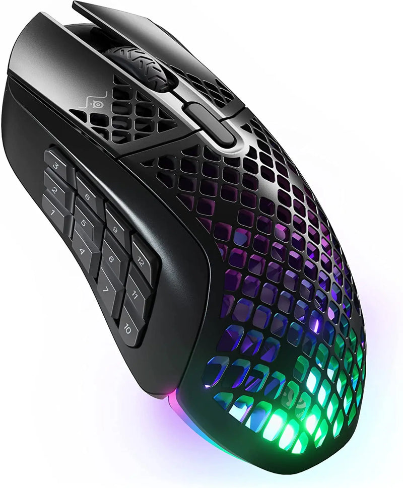Steelseries aerox 9 ultra-leve sem fio gaming mouse 18000 cpi truemove ar sensor óptico 18 botões programáveis