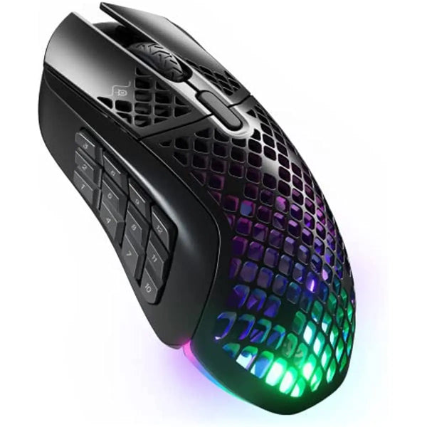 Steelseries aerox 9 ultra-leve sem fio gaming mouse 18000 cpi truemove ar sensor óptico 18 botões programáveis