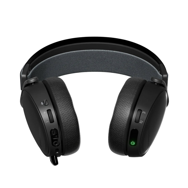 Steelseries arctis 7 + fone de ouvido de jogos sem fio 2.4 ghz USB-C - 7.1 surround-para computador, ps5, ps4, mac, android e switch