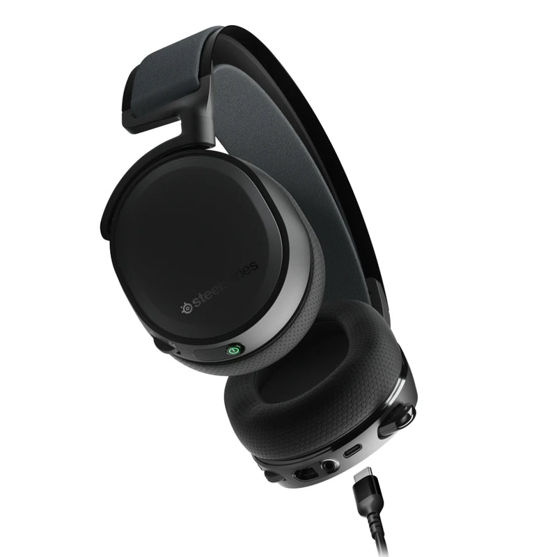 Steelseries arctis 7 + fone de ouvido de jogos sem fio 2.4 ghz USB-C - 7.1 surround-para computador, ps5, ps4, mac, android e switch