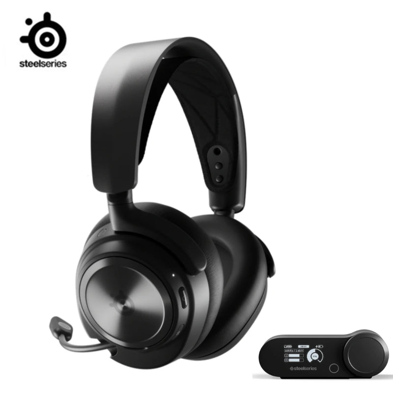 Steelseries arctis nova pro-fone de ouvido multisistema sem fio para jogos, com cancelamento de ruído ativo, mic, pc, ps5, ps4, switch, mobile, xbox