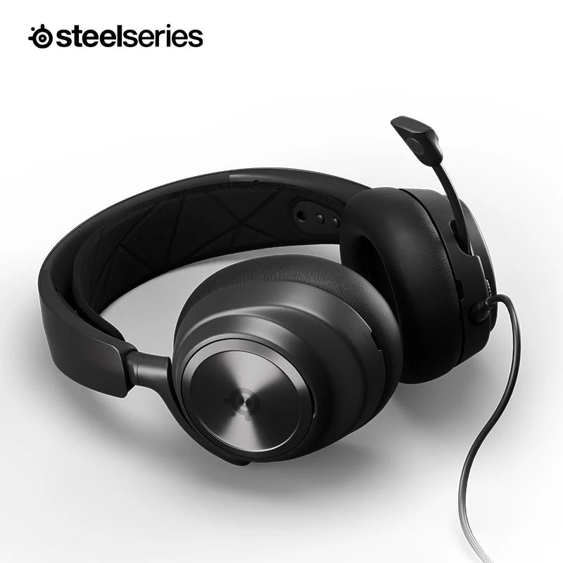 Steelseries arctis nova pro wired gaming headset alta-fidelty gamin áudio com multi-sistema conectar microfone pc, ps5, ps4
