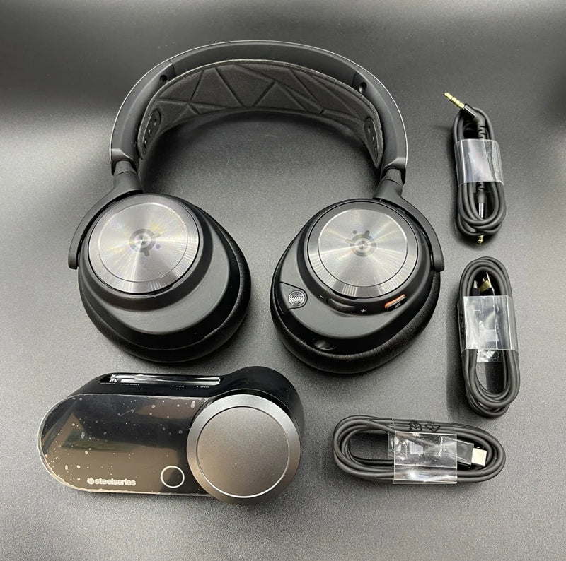 Steelseries arctis nova pro wired gaming headset alta-fidelty gamin áudio com multi-sistema conectar microfone pc, ps5, ps4