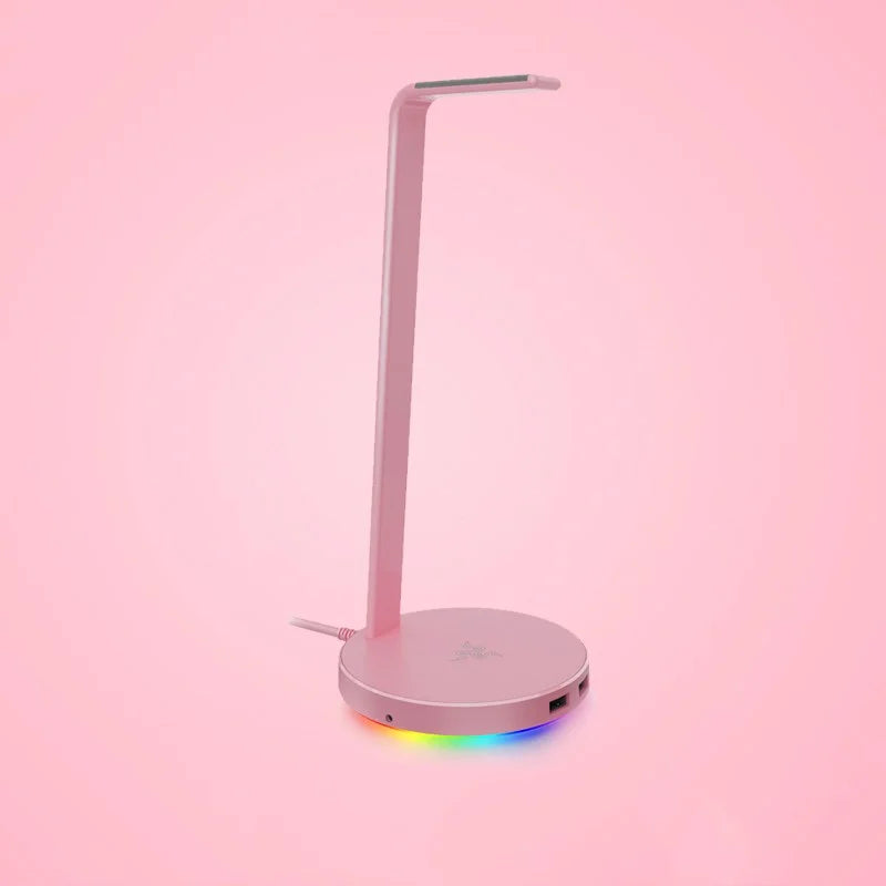 Suporte de auscultadores multifuncional Razer-chroma, luz RGB V2, HUB USB, suporte de metal, estação base, original