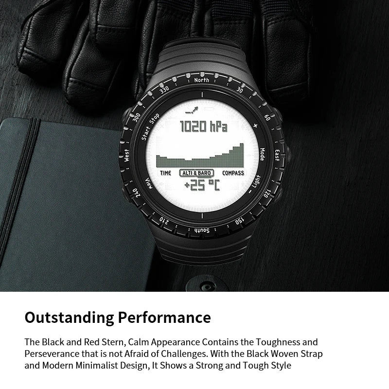 Suunto núcleo relógio inteligente com bússola barômetro altímetro medidor de profundidade tempestade aviso clássico relógio temperatura nascer do sol e pôr do sol