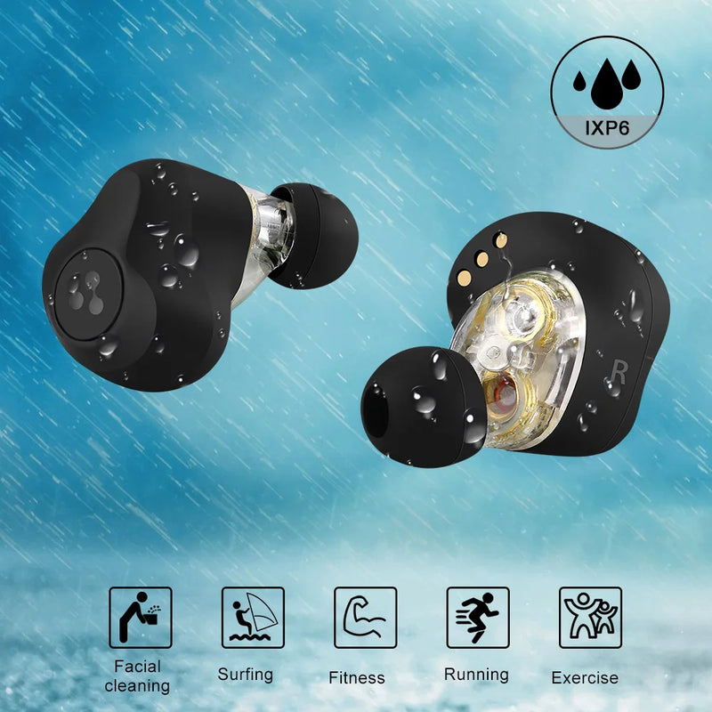 Syllable-s115 plus fones de ouvido, tss, qcc3040, sem fio, estéreo, 12 horas, graves fortes, novo