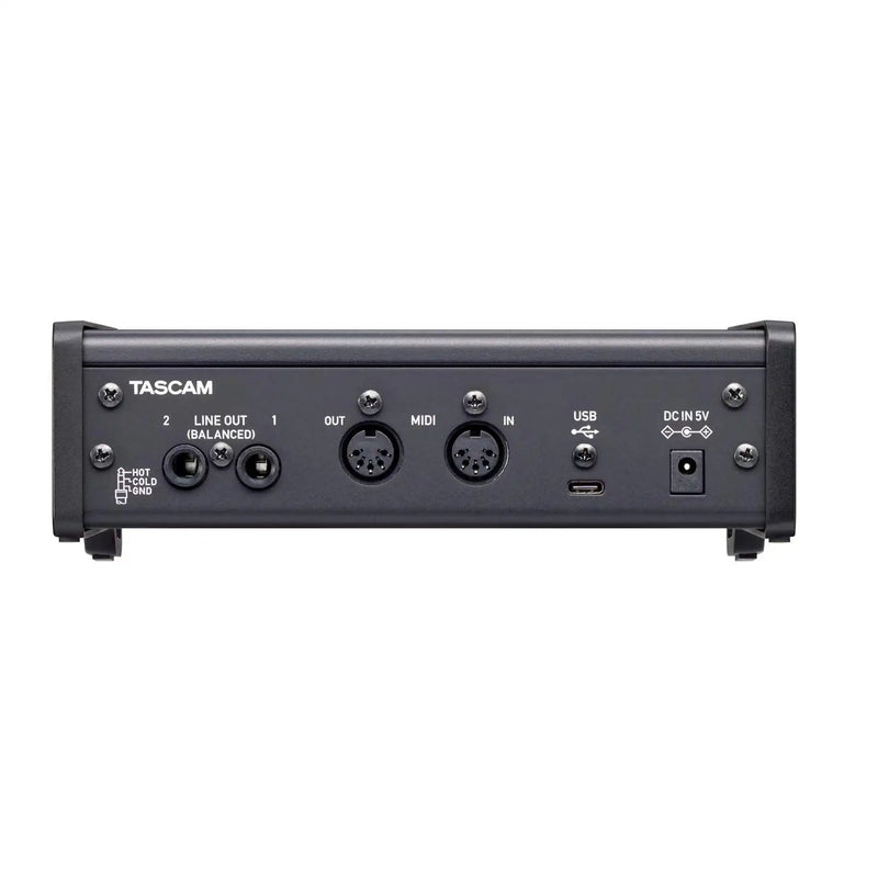Tascam-Interface de áudio USB, multifuncional, 2 em 2 entradas, Interface MIDI, Placa de som IOS, us-2x2 HR, alta resolução