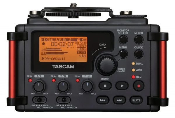 Tascam-gravador profissional de vídeo DSLR, vídeo DSLR, câmera SLR, 4 canais PCM, DR-60D MKII, original