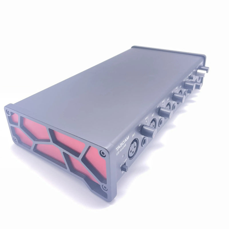 Tascam-Áudio USB profissional e interface MIDI, 4 Mic, entradas de linha, 4 saídas, função loopback para o produtor, US-4x4 HR