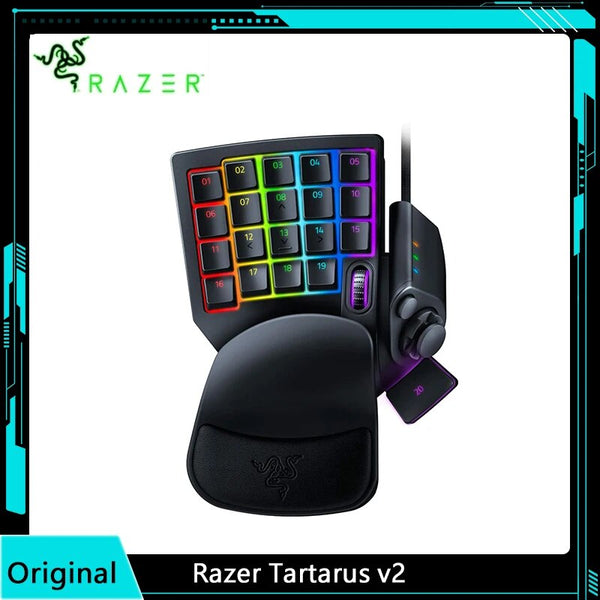 Teclado Gaming Razer-Tartarus V2, Interruptores de Chave Mecha-Membrana, Chroma Personalizável, Iluminação RGB, Macros Programáveis