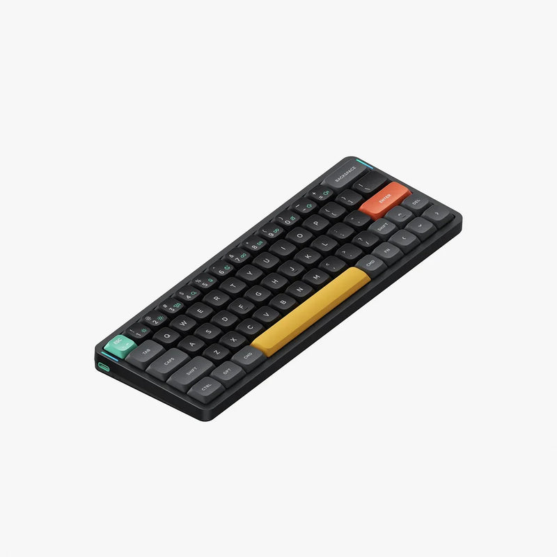 Teclado Mecânico sem fio, Perfil Baixo Interruptor Gateron, Compatível com Windows e Mac, Bluetooth 2.4g, Air60 V2