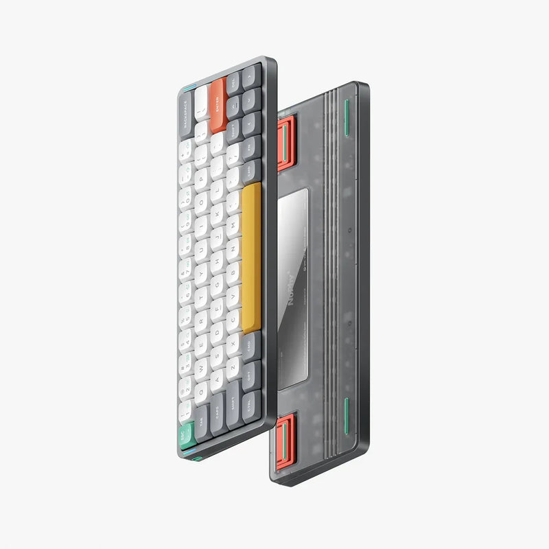 Teclado Mecânico sem fio, Perfil Baixo Interruptor Gateron, Compatível com Windows e Mac, Bluetooth 2.4g, Air60 V2
