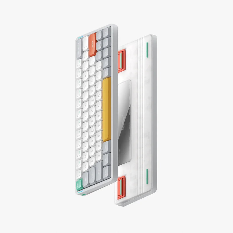 Teclado Mecânico sem fio, Perfil Baixo Interruptor Gateron, Compatível com Windows e Mac, Bluetooth 2.4g, Air60 V2
