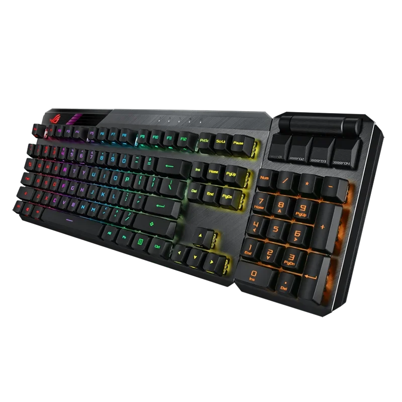 Teclado mecânico para jogos Asus-Rog Claymore II com interruptores ópticos Rx, 104 teclas Gamer, USB 2.0, Rf, 2.4ghz, Tkl modular 80%, 100%
