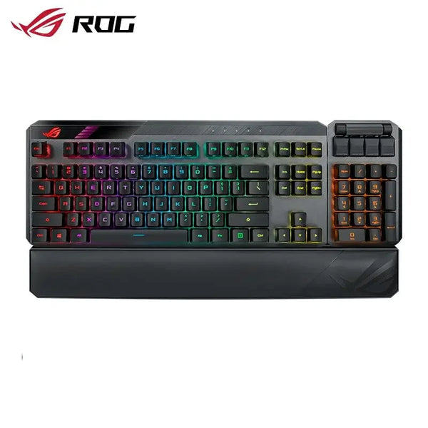 Teclado mecânico para jogos Asus-Rog Claymore II com interruptores ópticos Rx, 104 teclas Gamer, USB 2.0, Rf, 2.4ghz, Tkl modular 80%, 100%