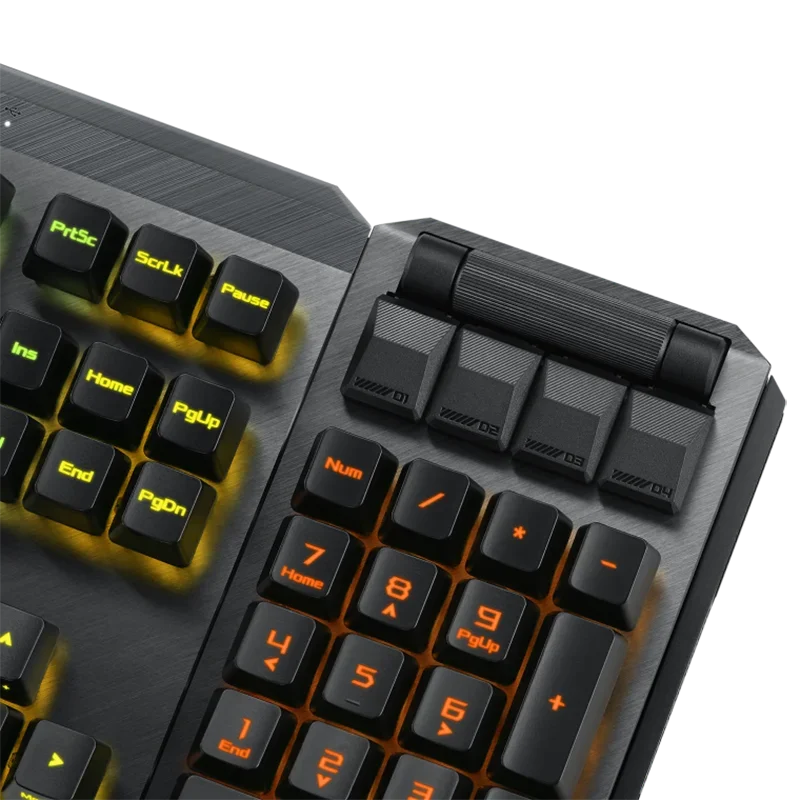Teclado mecânico para jogos Asus-Rog Claymore II com interruptores ópticos Rx, 104 teclas Gamer, USB 2.0, Rf, 2.4ghz, Tkl modular 80%, 100%