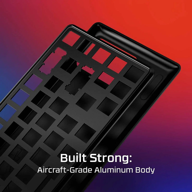 Teclado mecânico para jogos HyperX Alloy, PBT Keycaps, Iluminação RGB Compact Aluminum Body, Pés ajustáveis personalizáveis, Origins