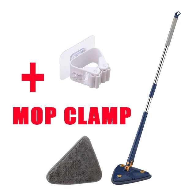 Telescópico Triângulo Mop 360 ° Rotatable Spin Cleaning Mop Ajustável Squeeze Molhado e Seco Uso Absorção de Água Home Floor Tools