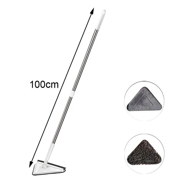 Telescópico Triângulo Mop 360 ° Rotatable Spin Cleaning Mop Ajustável Squeeze Molhado e Seco Uso Absorção de Água Home Floor Tools