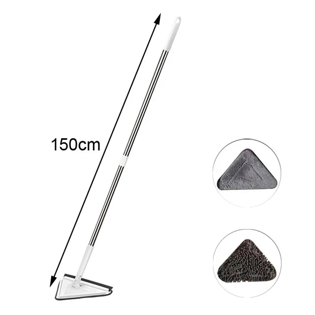Telescópico Triângulo Mop 360 ° Rotatable Spin Cleaning Mop Ajustável Squeeze Molhado e Seco Uso Absorção de Água Home Floor Tools