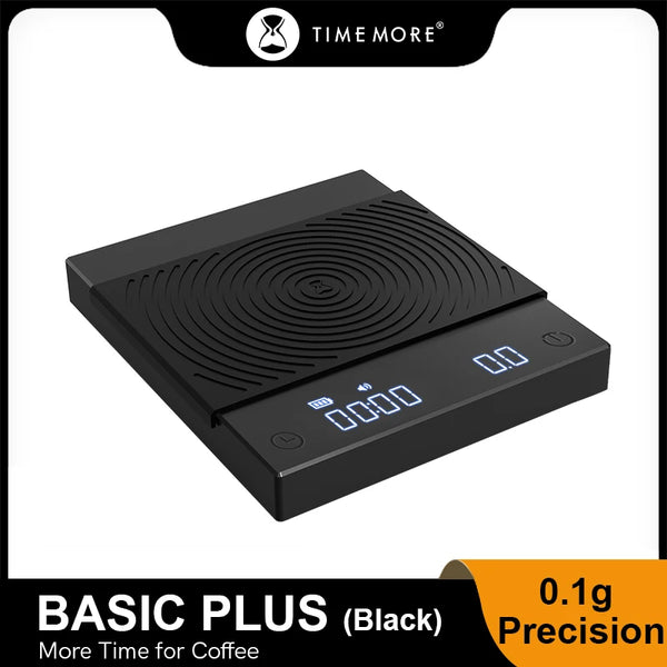 Timemore-Mini Balança de Cozinha Digital, Espelho Preto, Básico 2 Plus, Novo Up, Up, Café, Tempo, USB, Peso Leve, Mini