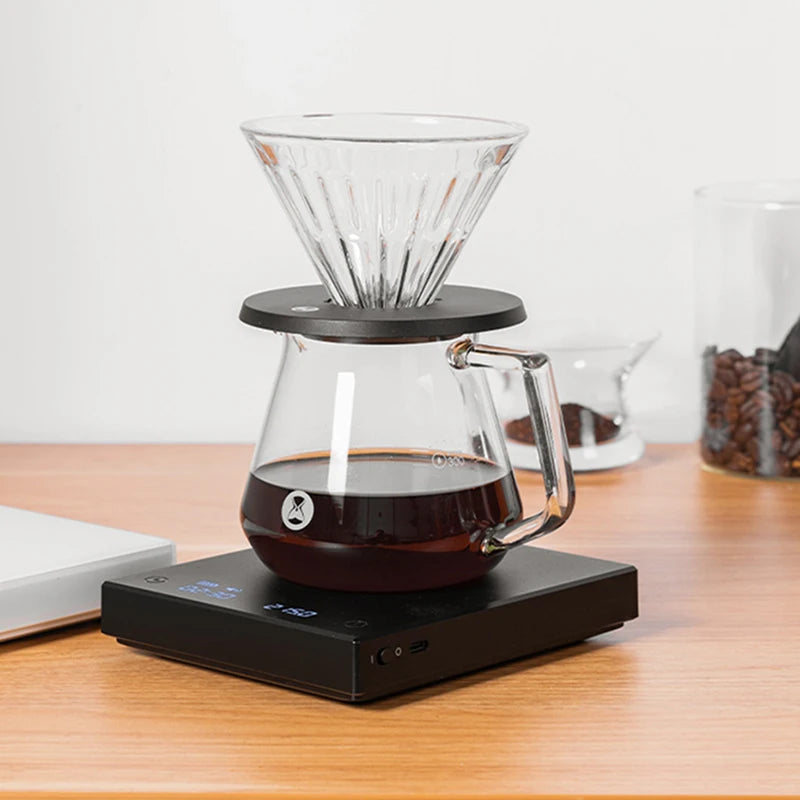 Timemore-Mini Balança de Cozinha Digital, Espelho Preto, Básico 2 Plus, Novo Up, Up, Café, Tempo, USB, Peso Leve, Mini