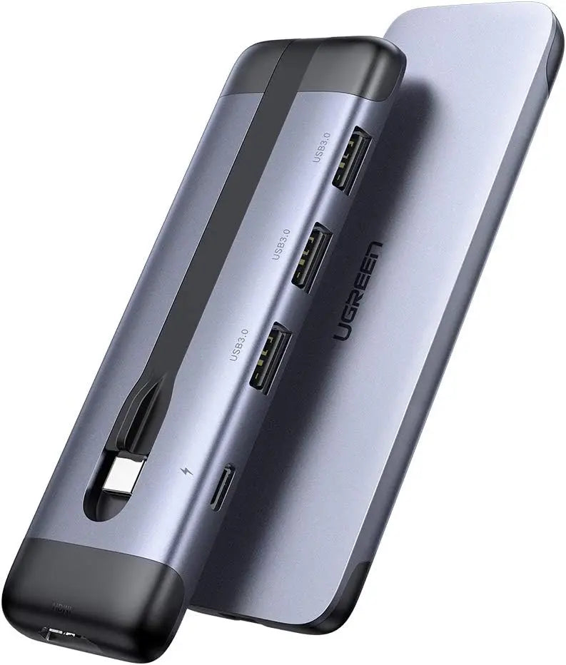 USB C Multiport Tipo PD Hub, Carregador HDMI 4K, 1 Dock USB, 100W, 3 OTG, 5 Thunderbolt, 3 Portas Adaptador de Alumínio 3.0