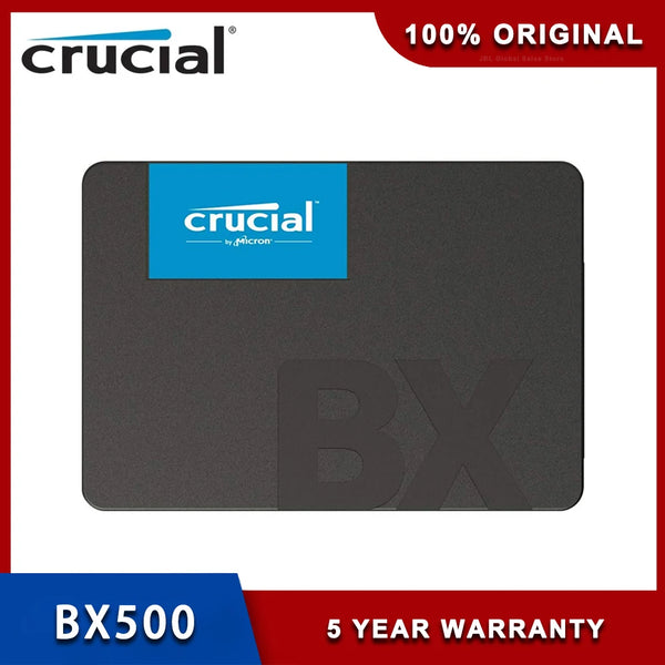Unidade de estado sólido interna crucial, disco rígido SSD, BX500, 240GB, 480GB, 1TB, 3D, NAND SATA, 2,5 ", até 540 Mbps, apto para desktop, laptops
